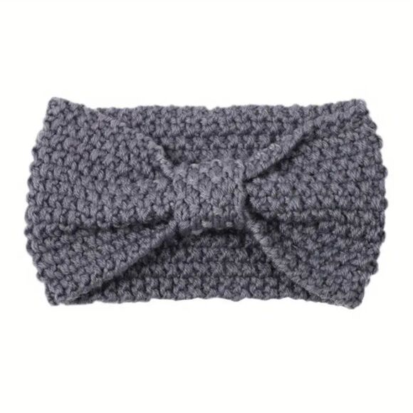 Blue Knitted Headband Elastic Wide Stretch Top Twist Ladies Hair Accessories - Picture 1 of 5